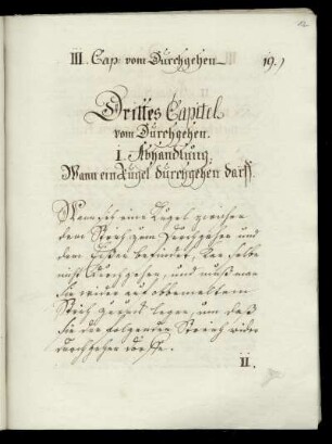 Kap. 3: Vom Durchgehen