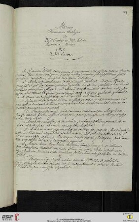 Material- und Thesensammlung: Materies Tentaminis theologici de DEO Creatore et DEO Salutis humanæ Auctore. §.I. De DEO Creatore