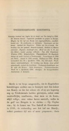 Tweeendertigste hoofdstuk. Onrustige toestand van Ceylon bij de komst van Van Imhoff in 1736 ...