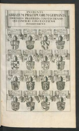 Insignia Abbatum Praecipuorum Germania Dioceseos Praesertim