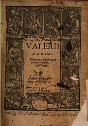 Valerii Maximi Dictorum, & factorum memorabilium, Libri Nouem