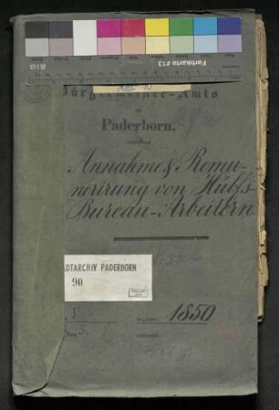 Annahme und Remunerierung von Hilfsbüroarbeitern