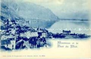 Ansicht von Montreux und dem "Dent du Midi"