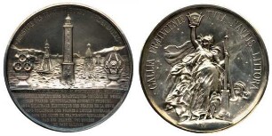 Frankreich: Medaille auf die Seezeichen Frankreichs