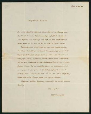 Brief vom 13. Mai 1850
