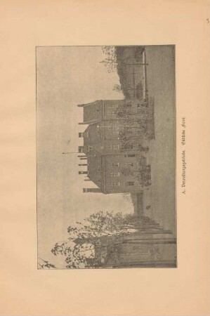 A. Verwaltungsgebäude. Südliche Front