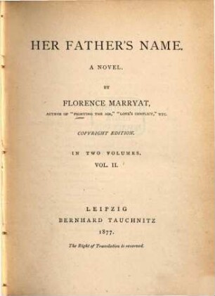 Her father's name : a novel. 2