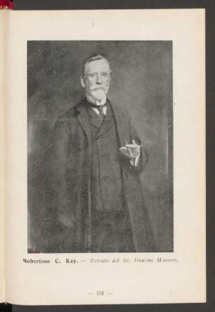Robertson C. Kay. - Retrato de Sr. Duncan Munroe.