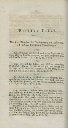 Vierter Titel.