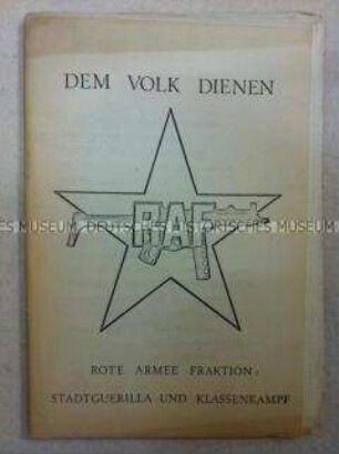 Zweites programmatisches Positionspapier der Rote Armee Fraktion (RAF)