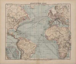 Atlantischer Ozean, Linien gleicher magnetischer Missweisung