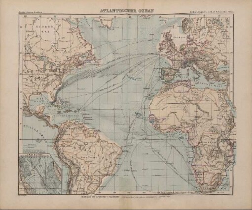 Atlantischer Ozean, Linien gleicher magnetischer Missweisung
