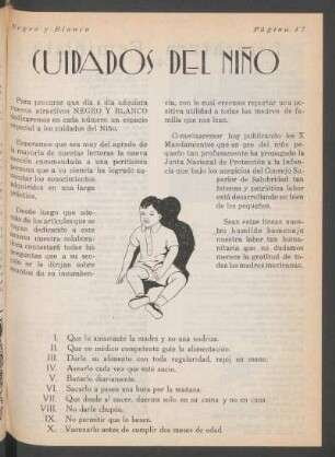 Cuidados del niño
