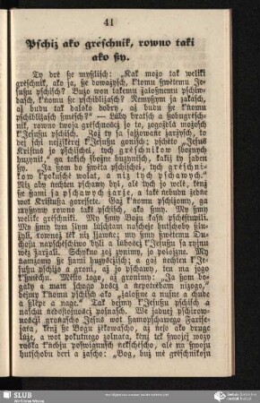 Pschiź ako grėschnik, rowno taki ako ßy