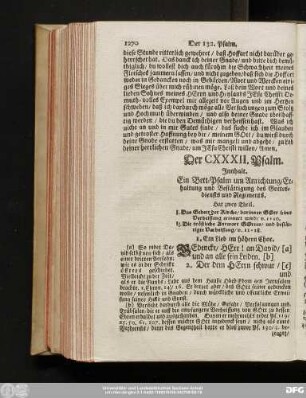 Der CXXXII. Psalm.