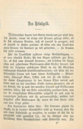 Das Trinkgeld