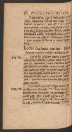 Locus decimus tertius.
