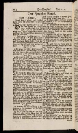 184-189, Der Prophet Amos.