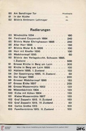 Radierungen