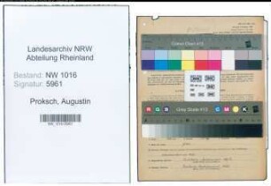 Entnazifizierung Augustin Proksch , geb. 05.04.1896 (Lehrer)