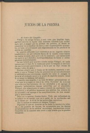 Juicios de la prensa