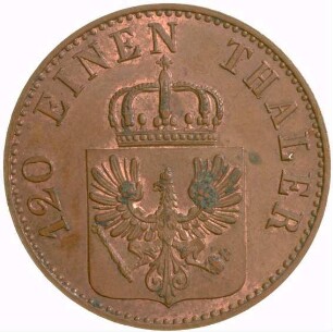 Münze, 3 Pfennig, 1851