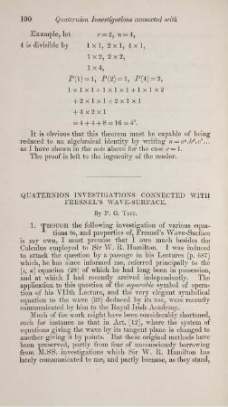 Quaternion investigation connected with Fresnel's wave-surface.