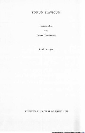Gogol', Turgenev, Dostoevskij, Tolstoj : zur russischen Literatur des 19. Jahrhunderts