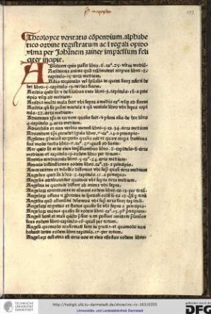 Alphabetisches Verzeichnis