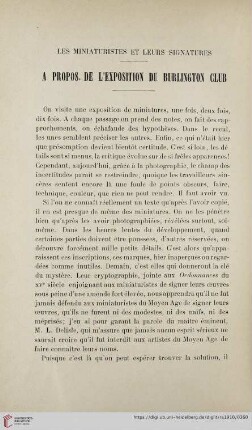 4.F.15.1910: A propos de l'exposition du Burlington club