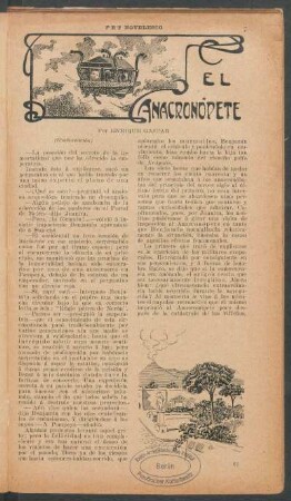 El anacronópete - (Continuación) : PBT novelesco