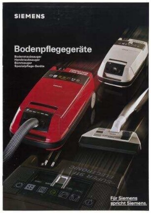 Siemens Bodenpflegegeräte (Prospekt)