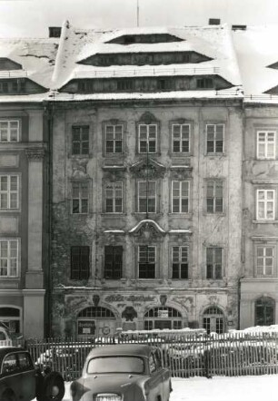 Bautzen, Hauptmarkt 6. Wohn- und Geschäftshaus (Stadt-Apotheke) (um 1700). Straßenfront