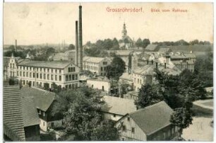 Großröhrsdorf. Blick vom Rathaus