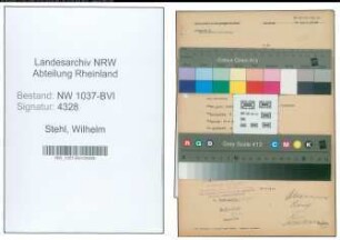 Entnazifizierung Wilhelm Stehl , geb. 02.04.1893 (Lehrer)