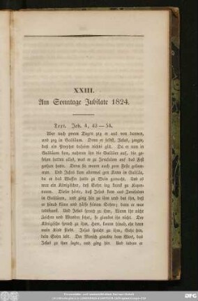XXIII. Am Sonntage Iubilate 1824.