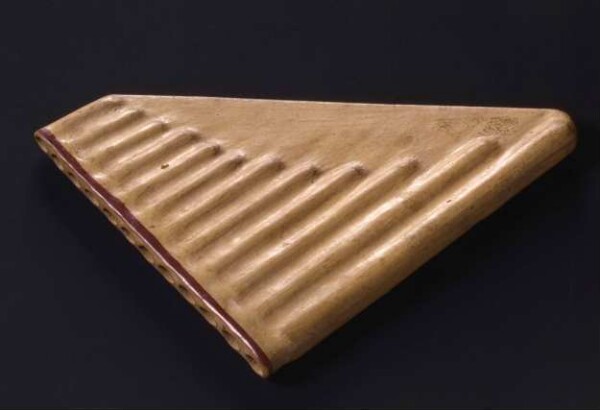 Pan flute made of clay