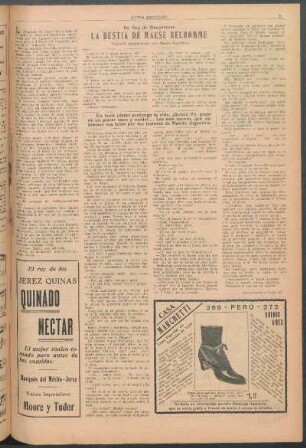 La bestia de maese Belhomme : Traducido especialmente para Mundo Argentino