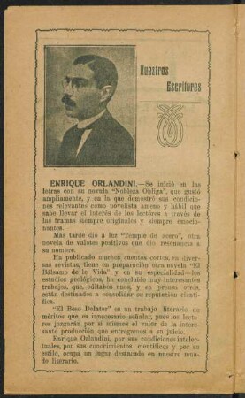 Nuestros escrítores - Enrique Orlandini