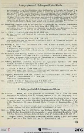 Kulturgeschichtlich interessante Bücher (Nr. 311-889)