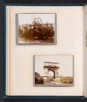Fotoalbum einer Italienreise von Vendig bis Neapel : Albumseite 6 mit zwei Fotografien von Rom
