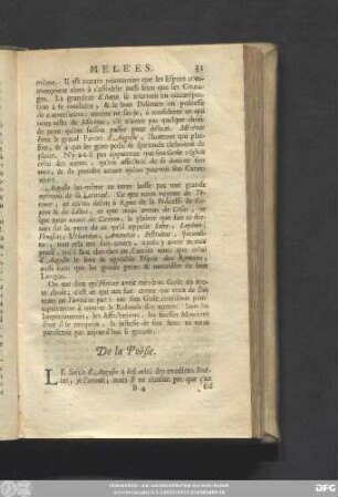 De la Poësie.