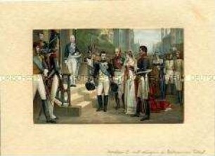 Napoleon I. und Königin Luise von Preußen in Tilsit 1807 (Postkarte)