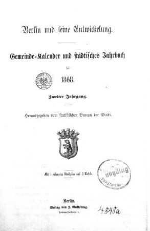 2.1868: Berlin und seine Entwickelung