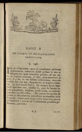 Caput II. De Iuribus Et Obligationibus Immediatis.