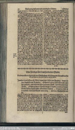 Die Predigten über den hunderten Psalm