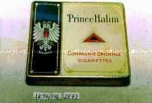 Blechdose für 20 Stück "Prince Halim COMPAGNIE ORIENTALE CIGARETTES"