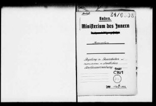 Regelung der Bauarbeiten bei Baumaßnahmen der staatlichen Hochbauverwaltung