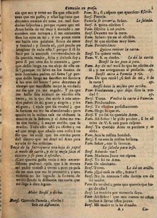 La Pamela : Comedia en prose ; En 3 actos