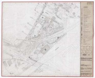 Gutachten Wannseecorso (nicht realisiert) – Abschnitt Dampferanlegestelle bis S-Bahnhof Wannsee: Lageplan. Berlin-Wannsee, Berlin-Nikolassee